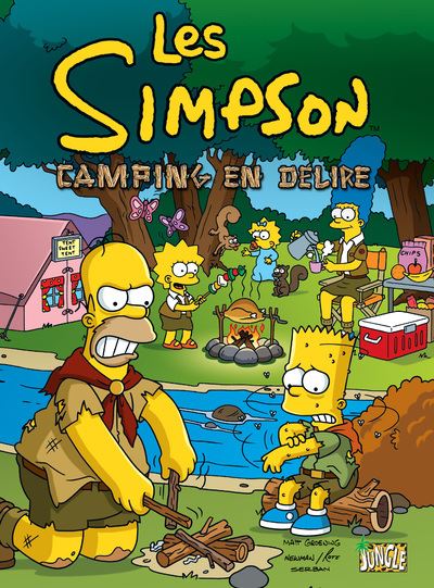 couverture du livre Les Simpsons : Camping en délire